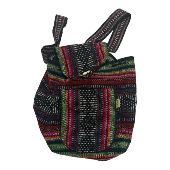 Multicolor Striped Women's Muni Backpack - Picture 1 of 4